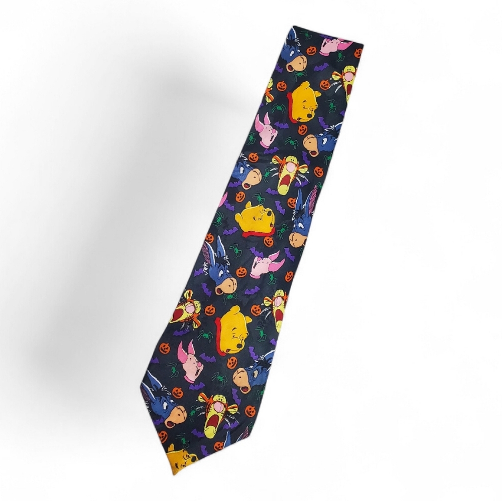 Disney Pooh Bear Y2K Necktie Halloween Pumpkin Fall